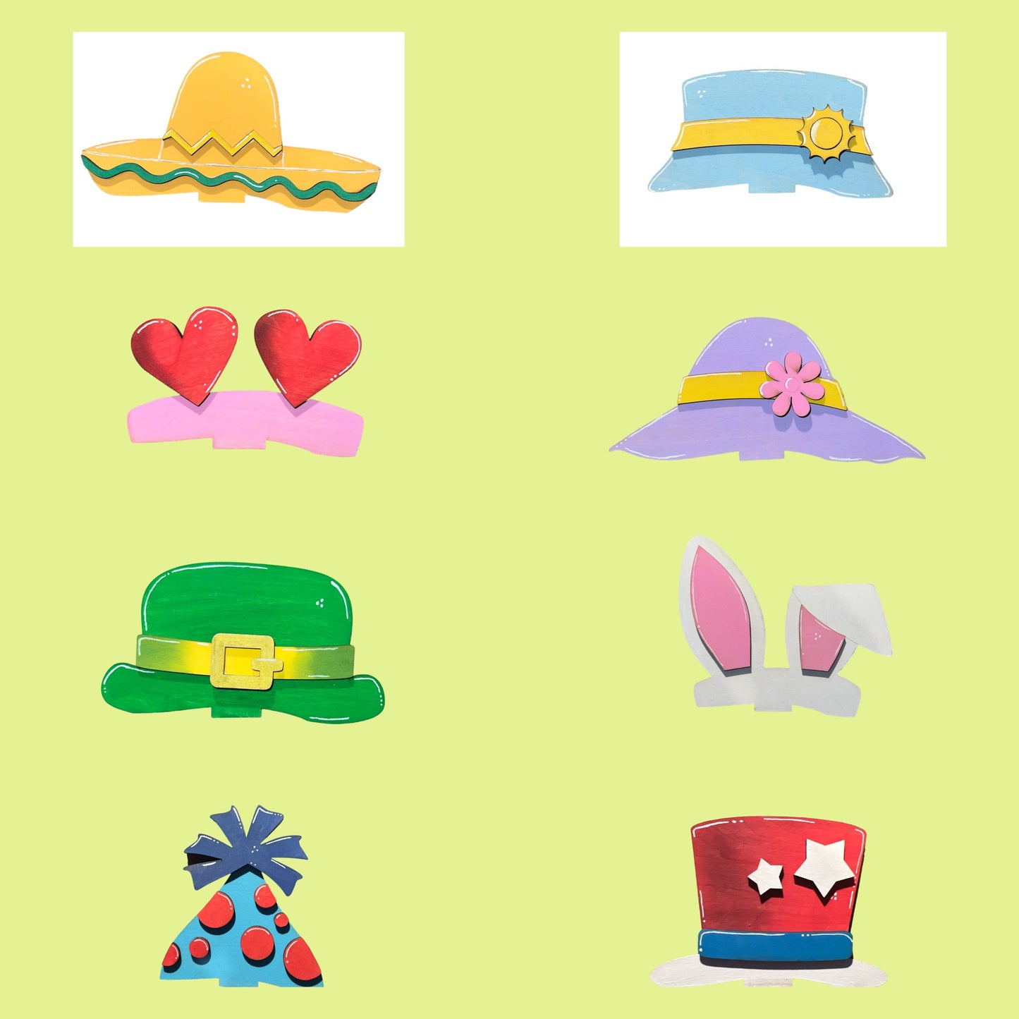 Animal Friends with Interchangeable Hats