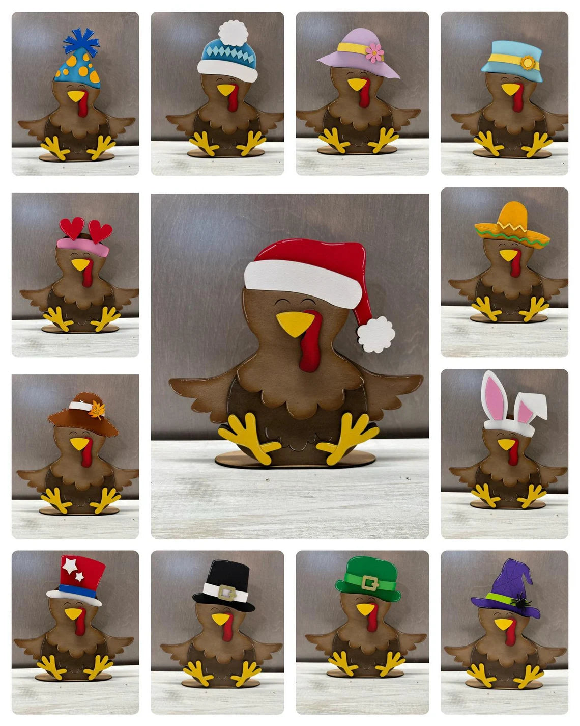 Animal Friends with Interchangeable Hats