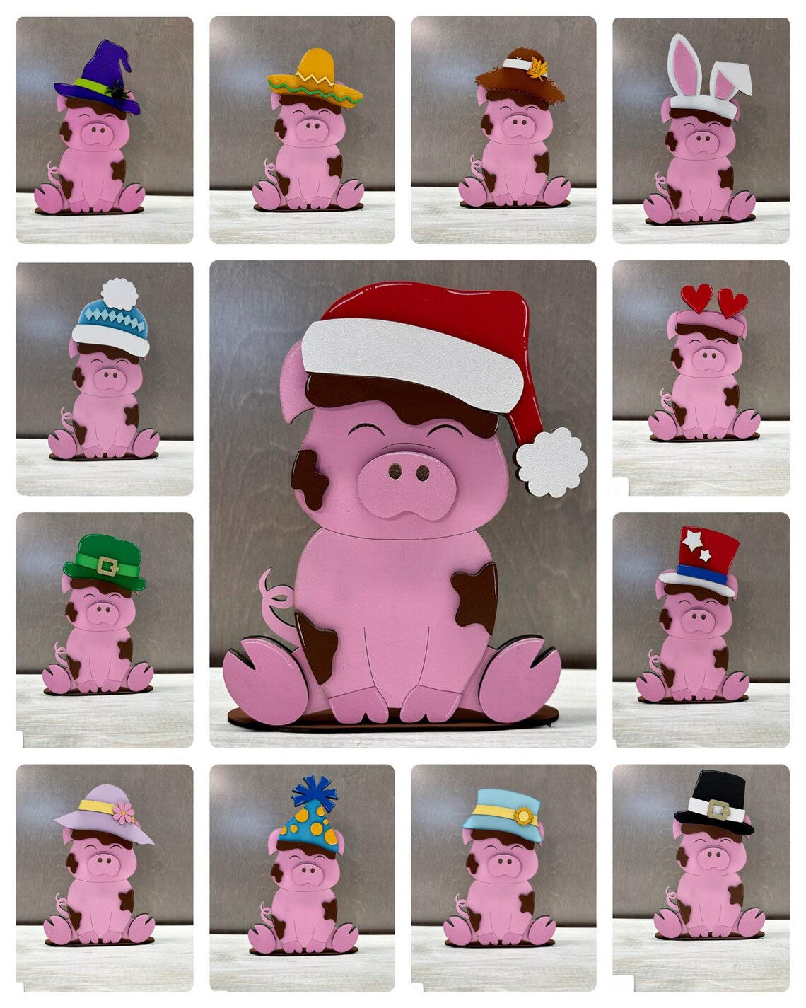 Animal Friends with Interchangeable Hats